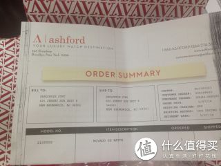 ashford发货单