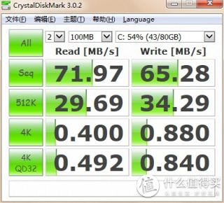 CrystalDiskMark测速