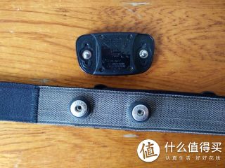 心率监测器和带子以暗扣连接